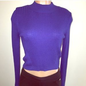 Cropped long sleeve Top Shop sweater